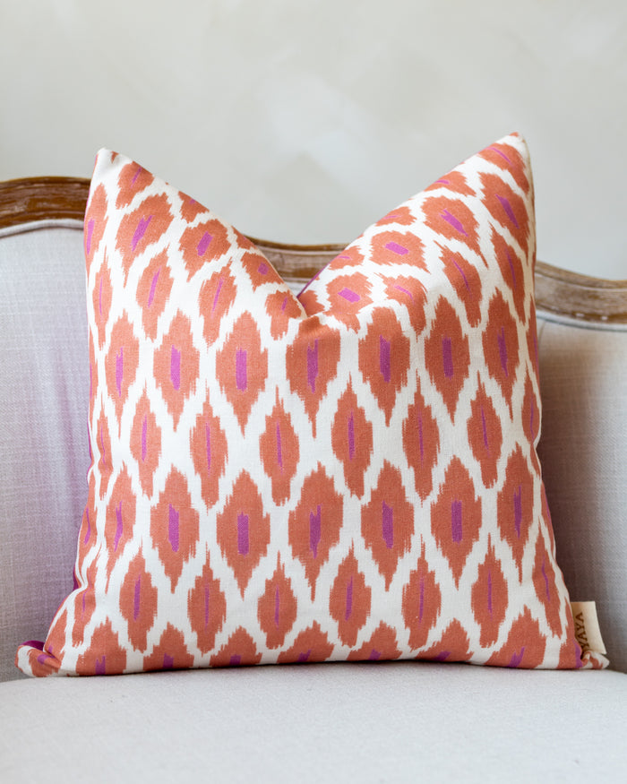 Mina Ikat Throw Pillow