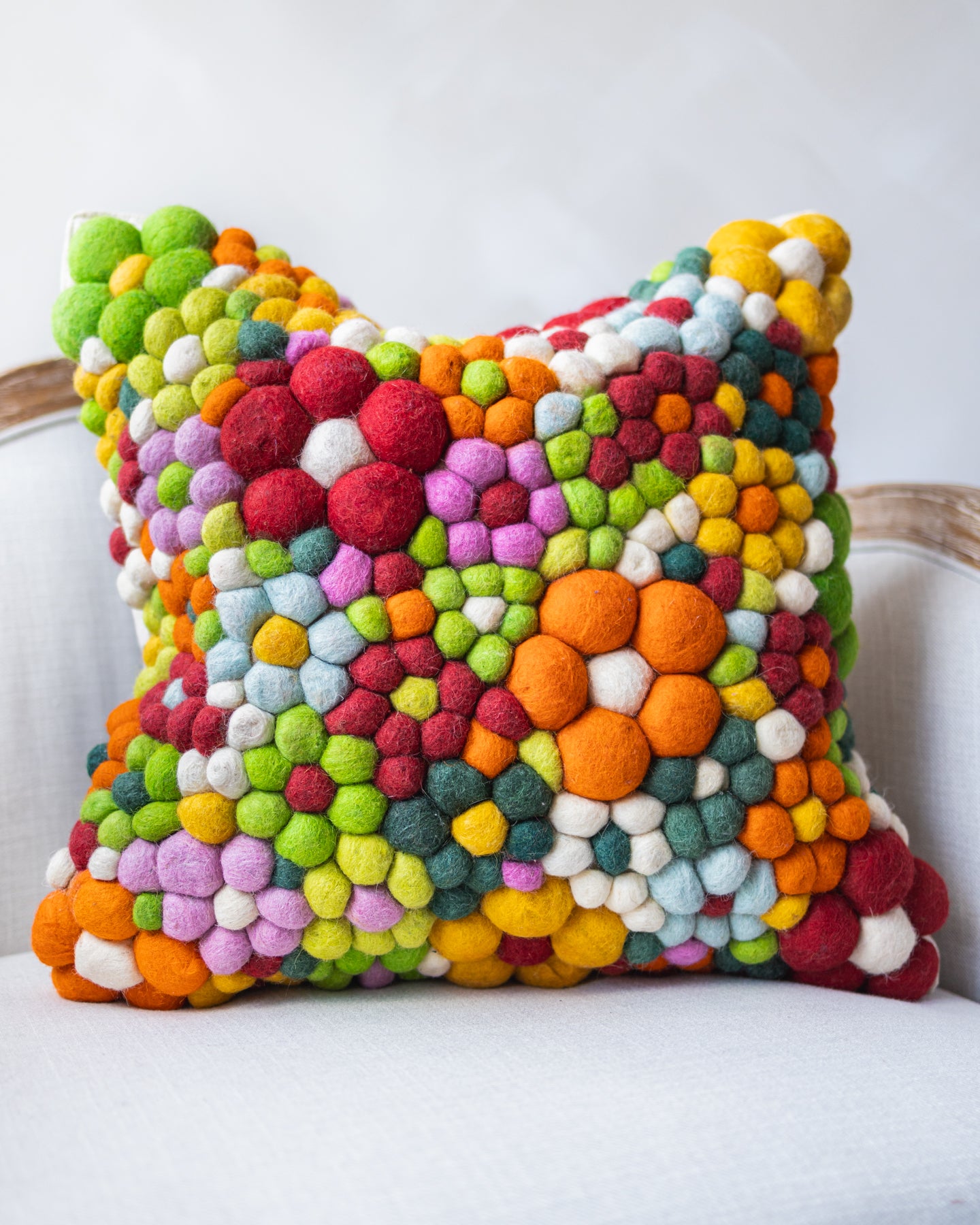 Lolly Organic Wool Abstract Throw Pillow – YaYa & Co.