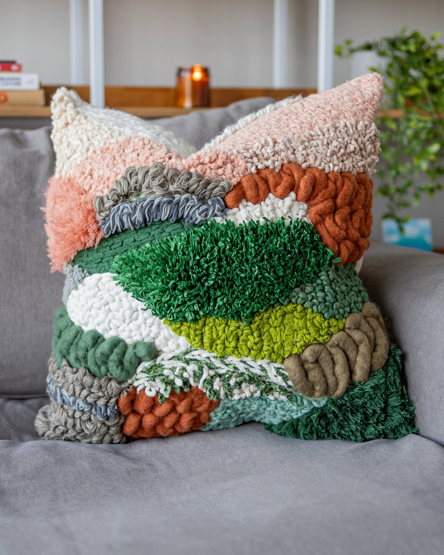 Cypress Organic Cotton Abstract Throw Pillow – YaYa & Co.