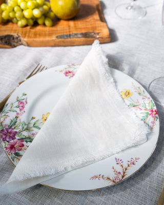 Lucie Organic Linen Napkin Set - YaYa & Co.