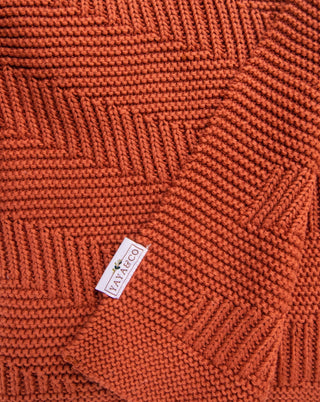 Adrianna Organic Cotton Knit Throw - YaYa & Co.