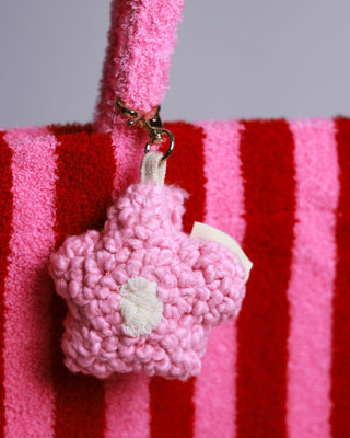 Blossom Organic Cotton Abstract Tufted Keychain - YaYa & Co.
