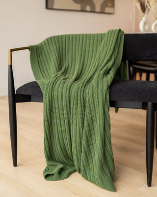 Brooklyn Organic Cotton Knit Throw - YaYa & Co.