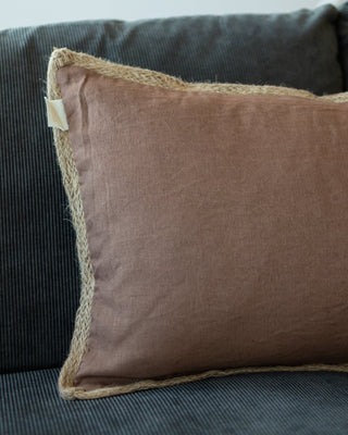 Burrow Organic Jute and Linen Lumbar Pillow - YaYa & Co.
