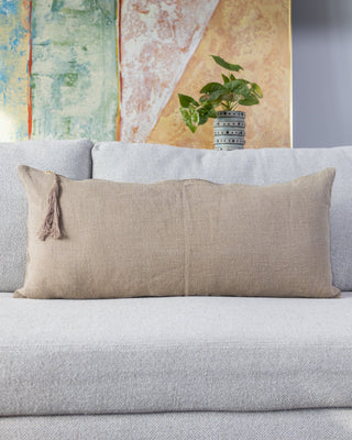 Chiara Organic Linen Lumbar Pillow - YaYa & Co.