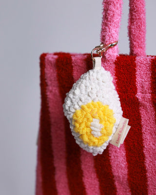Eggie Organic Cotton Abstract Tufted Keychain - YaYa & Co.