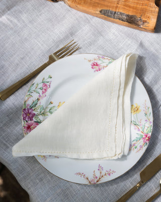 Juliette Organic Linen Oxford Napkins - YaYa & Co.