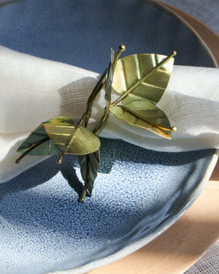 Leafy Napkin Rings (Set of Four) - YaYa & Co.