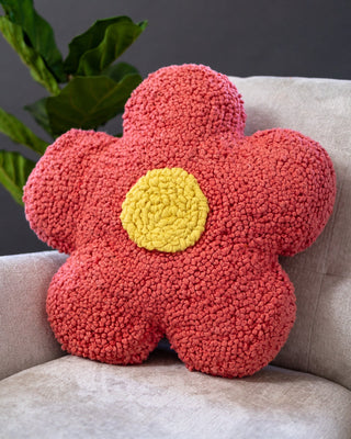 Ms. Petals Abstract Flower Throw Pillow - YaYa & Co.