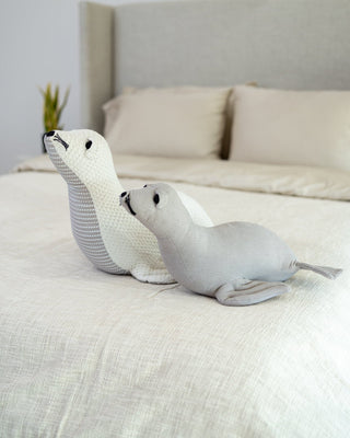 Organic Cotton Seal Pillow - YaYa & Co.