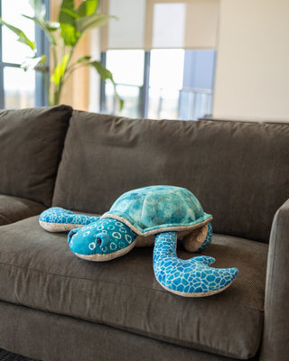 Organic Cotton Turtle Pillow - YaYa & Co.