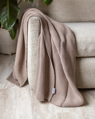 Piper Organic Cotton Knit Throw - YaYa & Co.