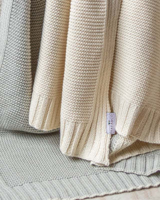 Quadra Organic Cotton Color Block Knit Throw - YaYa & Co.