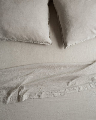 Sofia Organic Belgian Flax Linen Bedding Set with Ties - YaYa & Co.