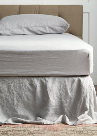 Sofia Organic Belgian Flax Linen Bedding Set with Ties - YaYa & Co.