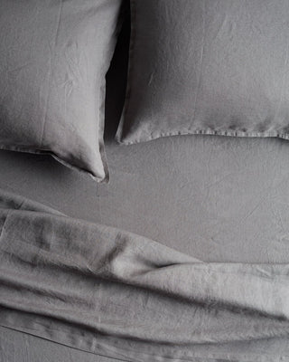 Sofia Organic Belgian Flax Linen Pillowcase with Ties Set - YaYa & Co.