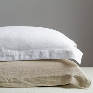 Sofia Organic Linen Oxford Pillow Sham Set - YaYa & Co.