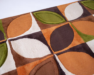 Reese Organic Cotton Handmade Retro Tufted Abstract Runner Rug