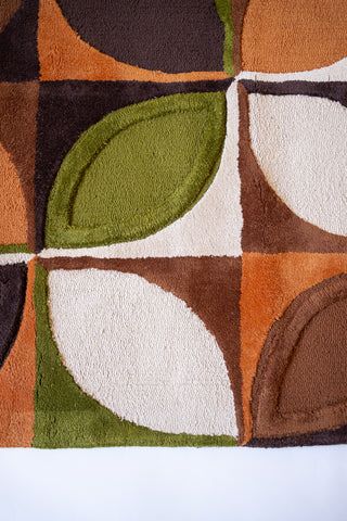 Reese Organic Cotton Handmade Retro Tufted Abstract Runner Rug