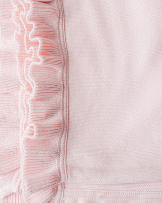 Corinne Organic Cotton Ruffle Knit Throw Blanket