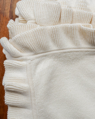 Corinne Organic Cotton Ruffle Knit Throw Blanket