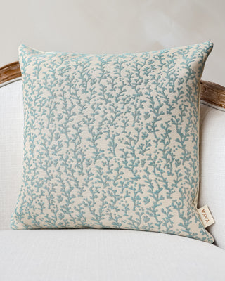 Cora Abstract Coral Throw Pillow