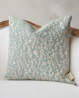 Cora Abstract Coral Throw Pillow