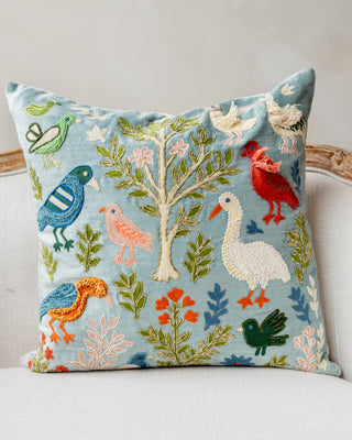 Luena Organic Cotton Velvet Throw Pillow