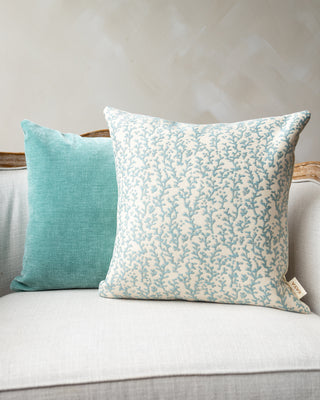 Cora Abstract Coral Throw Pillow