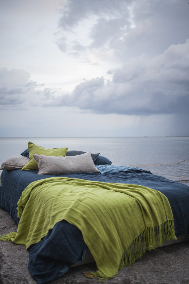 Echo Organic Cotton Abstract Throw Pillow YaYa & Co.