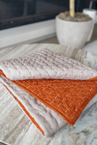 Claude Organic Cotton Reversible Baby and Kids Quilt Blanket