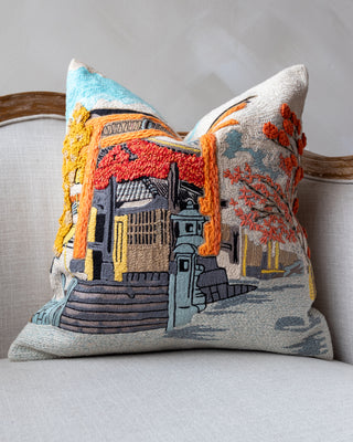 Sakura Organic Cotton Throw Pillow