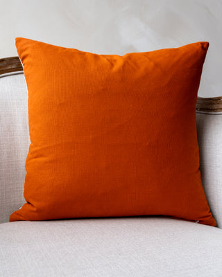 Owen Embroidered Organic Cotton Abstract Throw Pillow