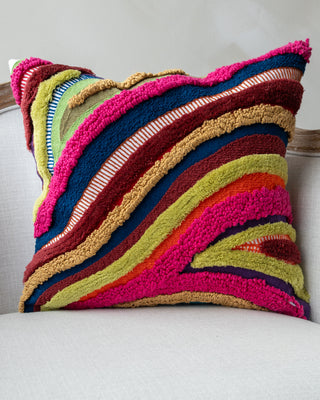 Zola Organic Cotton Abstract Throw Pillow