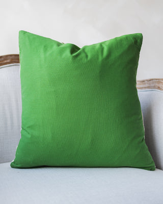 Berkley Embroidered Organic Cotton Botanical Throw Pillow