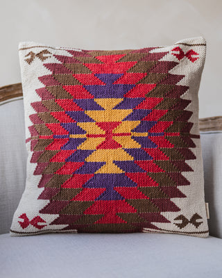 Xyla Organic Cotton Kilim Throw Pillow $100 Today Only