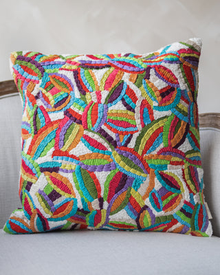 Falu Organic Cotton Abstract Throw Pillow
