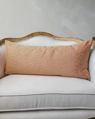 Gabriella Embroidered Cheetah Lumbar Pillow