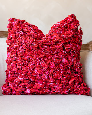 Maren Organic Cotton Floral Throw Pillow