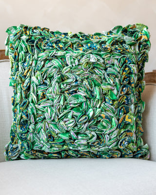 Maren Organic Cotton Floral Throw Pillow