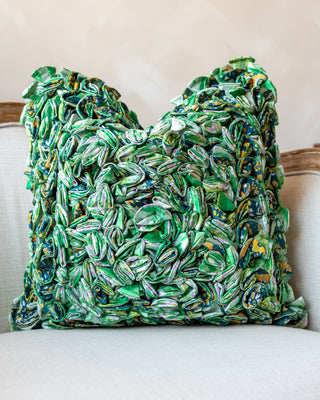 Maren Organic Cotton Floral Throw Pillow