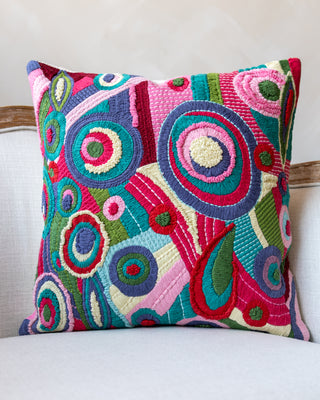 Bria Organic Cotton Abstract Throw Pillow