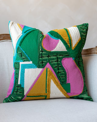 Mack Organic Cotton Abstract Throw Pillow