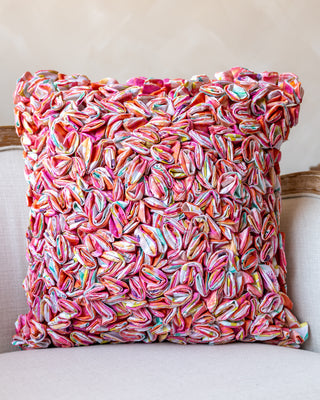 Maren Organic Cotton Floral Throw Pillow