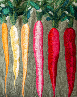 Sprouts Organic Cotton Carrot Abstract Embroidered Throw Pillow Coming Soon!