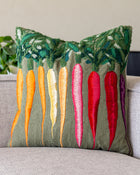 Sprouts Organic Cotton Carrot Abstract Embroidered Throw Pillow Coming Soon!