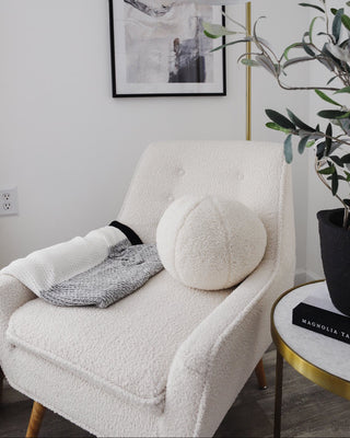 Lucca Organic Cotton Color Block Knit Throw Blanket