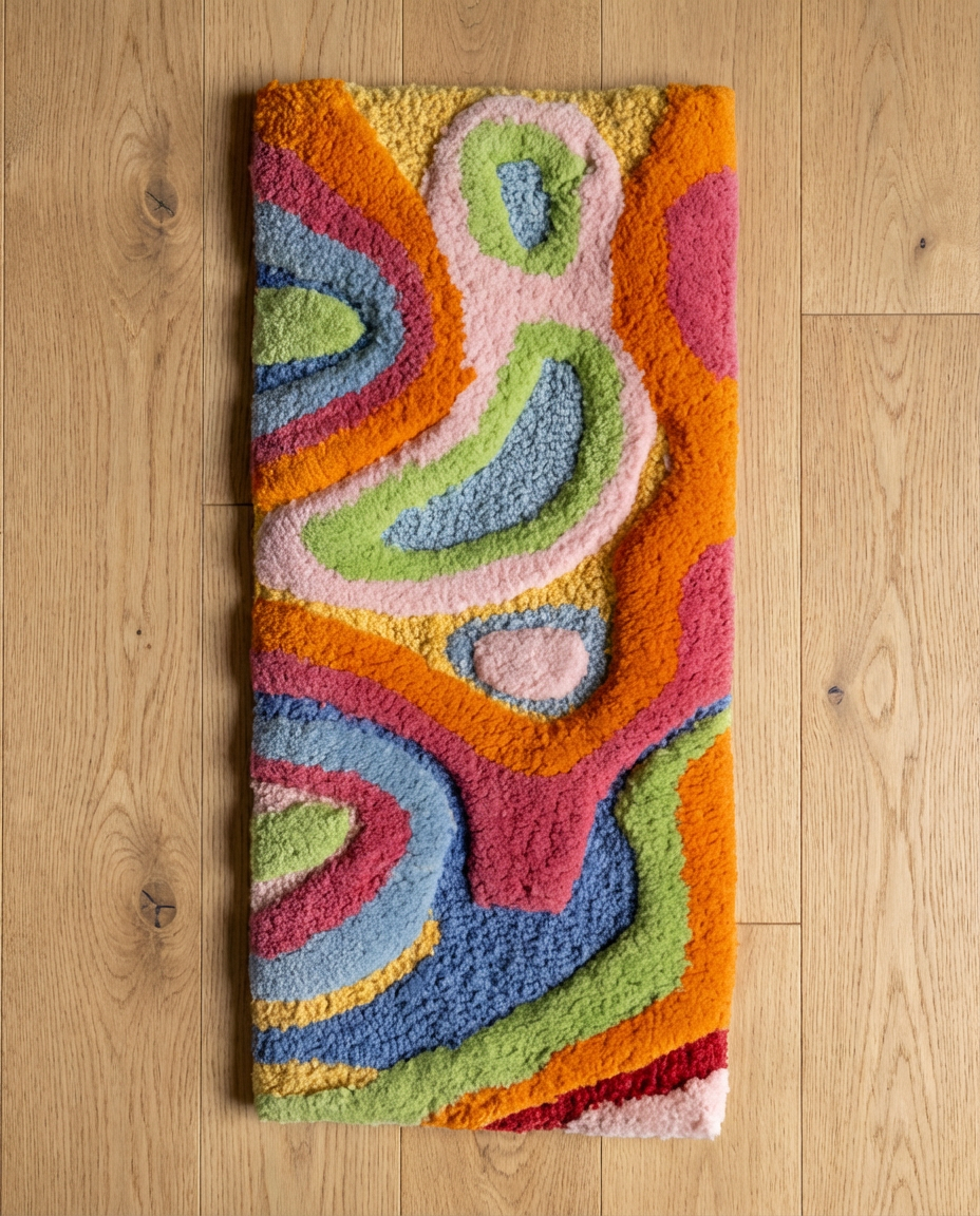 Bellows Organic Cotton Tufted Abstract Computer Rug – YaYa & Co.