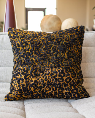 Gia Organic Cotton Cheetah Throw Pillow