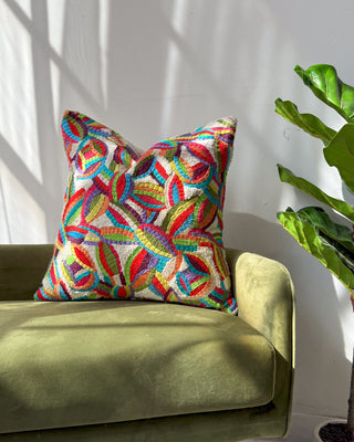 Falu Organic Cotton Abstract Throw Pillow
